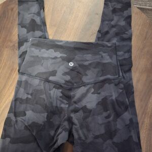 lululemon athletica Black Camo Leggings